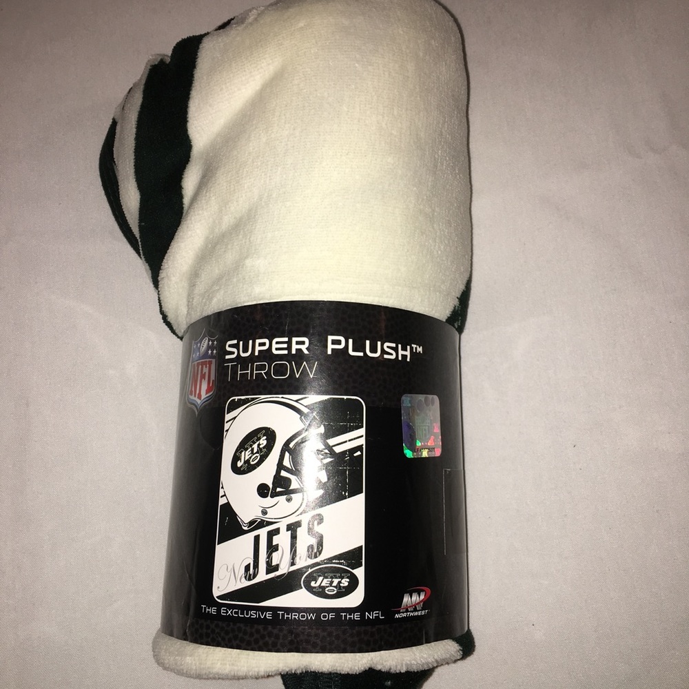 New York Jets Throw Plush Blanket